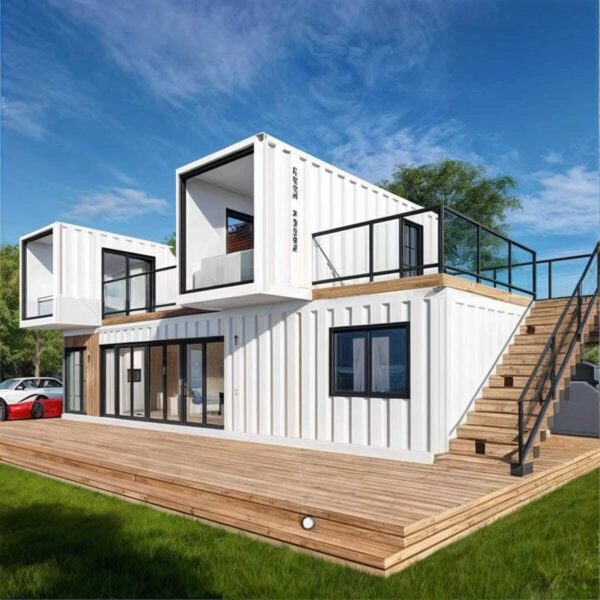 2 Story Container House Prefabricated 20ft 40ft Expandable Container House for Sale Shipping Prefab Tiny Home Granny Flat Home Office