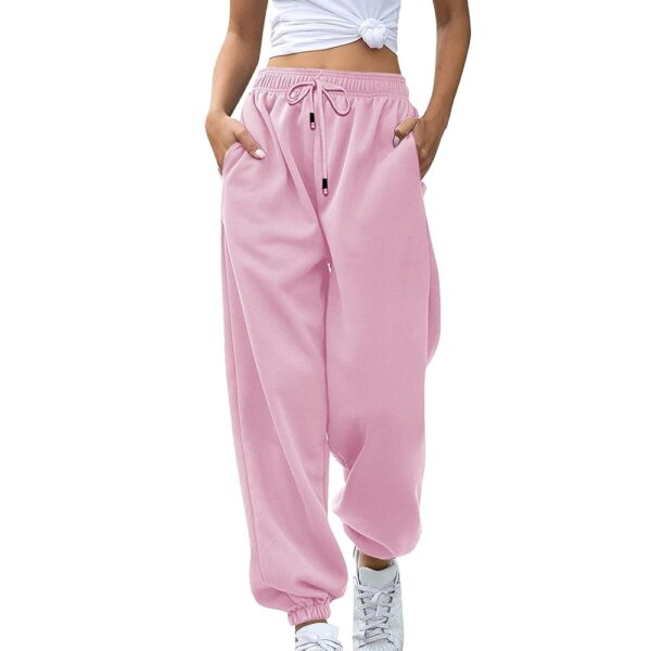 2024 Cinch Bottom Sweatpants Women's Casual High Waisted Pockets Joggers Sport Workout Active Baggy Lounge Trousers