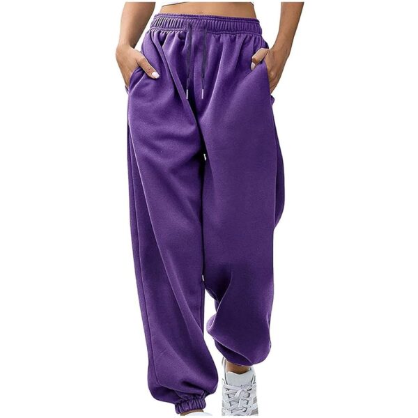 2024 Cinch Bottom Sweatpants Women's Casual High Waisted Pockets Joggers Sport Workout Active Baggy Lounge Trousers