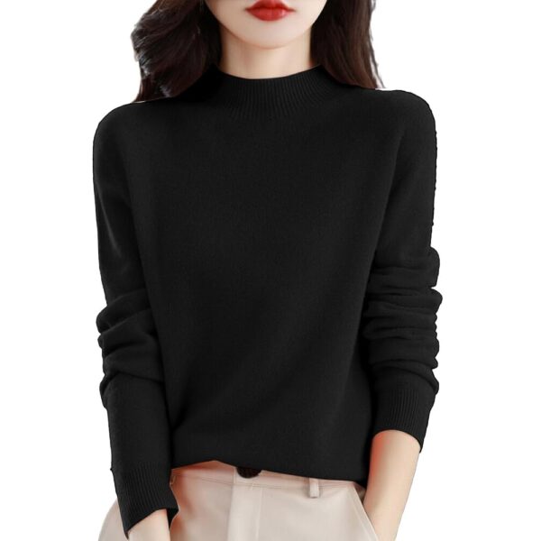 2025 Cashmere Sweaters for Women Comfort Pullover Sweaters Casual Crewneck Sweater Dressy