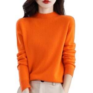 2025 Cashmere Sweaters for Women Comfort Pullover Sweaters Casual Crewneck Sweater Dressy