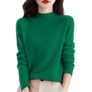 2025 Cashmere Sweaters for Women Comfort Pullover Sweaters Casual Crewneck Sweater Dressy