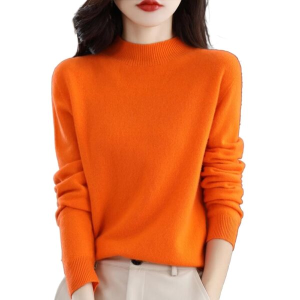 2025 Cashmere Sweaters for Women Comfort Pullover Sweaters Casual Crewneck Sweater Dressy