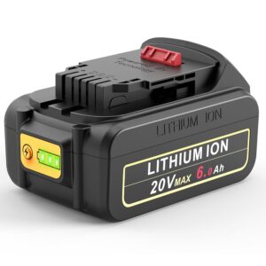 20V Lithium Ion Battery Replacement for Dewalt 20V Max 6.0Ah Compatible with Dewalt Batteries DCB205 DCB206 DCB207 DCB204 DCB201 DCB200 DCD DCF DCG Series Cordless Power Tools...