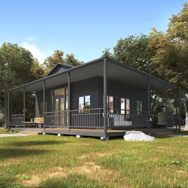 40ft Tiny Homes to Live in for Adults Mobile Prefab House with 3 Bedrooms, 1 Full Equiped Bathroom and Kitchen，Portable Container House Prefabricated Tiny Home for Sale