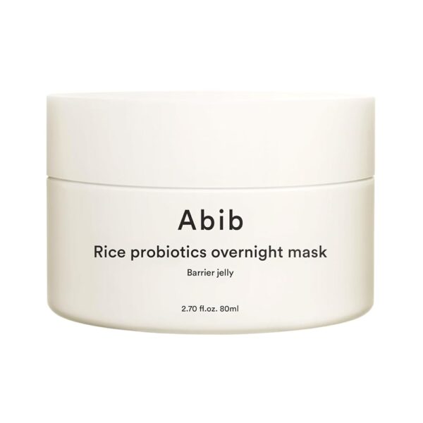 Abib Rice Probiotics Overnight Mask Barrier Jelly 2.7 fl oz I Moisturizer Intensive Hydrating Nourishing Face Sleep Sleeping Mask for Korean Skin Care jelly eye cream clay mask...