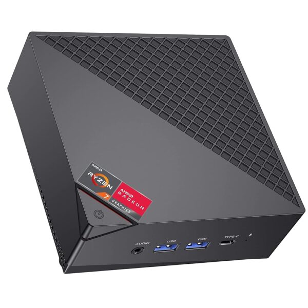 ACEMAGICIAN [Dual LAN Mini Gaming PC AMD Ryzen 7 5825U Mini PC 16GB DDR4 512GB SSD Mini Computers (8C/16T, up to 4.5Ghz), 4K Triple Display Mini Desktop Bluetooth/WiFi 6/Office