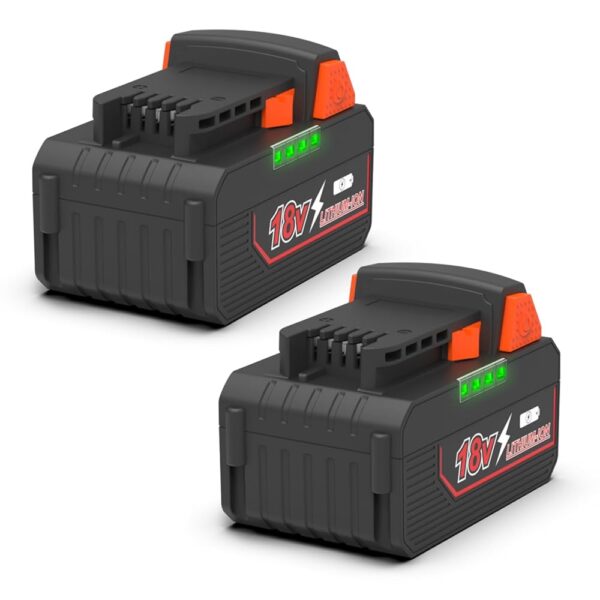 ANTRobut 2Pack 6.5Ah 18V Lithium Battery for Milwaukee M18 Battery Compatible with 18V Milwaukee Battery 48-11-1812 48-11-1850 48-11-1852 48-11-1862 Lithium Ion Cordless Power...