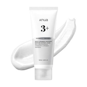 ANUA 3 Ceramide Panthenol Moisture Barrier Cream, Hydrating Face Moisturizer for Normal Skin, Panthenol, Ceramide, Centella for Skin Barrier Non Comedogenic, Korean Skincare...