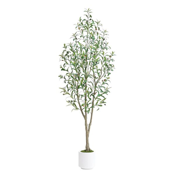 Artificial Olive Trees,Fake Olive Trees for Indoor, Faux Olive Silk Tree, Large Olive Plants for Home Office Decor Indoor(1,6FT)