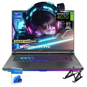 ASUS ROG Strix Gaming Laptop 2024, 16" QHD 240Hz Display, i9-14900HX (24 cores), NVIDIA GeForce RTX 4070, 64GB DDR5, 2TB SSD, WiFi 6E, Backlit Keyboard, Windows 11 Pro, with...