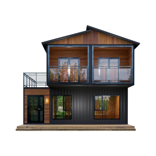 Barn Homes Double Story Flat Pack House with Bathroom and Kitchen, Foldable Tiny Home, 20ft & 40ft, Mobile House, Modular Homes, Container Homes, Tiny House to Live in, Cabin...