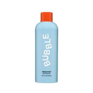 Bubble Skincare Fresh Start Gel Cleanser - Gentle Exfoliating Face Wash for Oily Skin - Formulated with Aloe Vera Juice + Caffeine to Protect and Soothe Complexion (125ml)