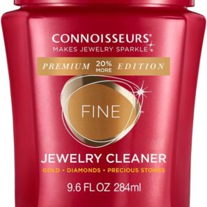 CONNOISSEURS Premium Edition Jewelry Cleaner, Value Size 9.6oz - Pick from Fine, Silver or Delicate Jewelry Cleaner