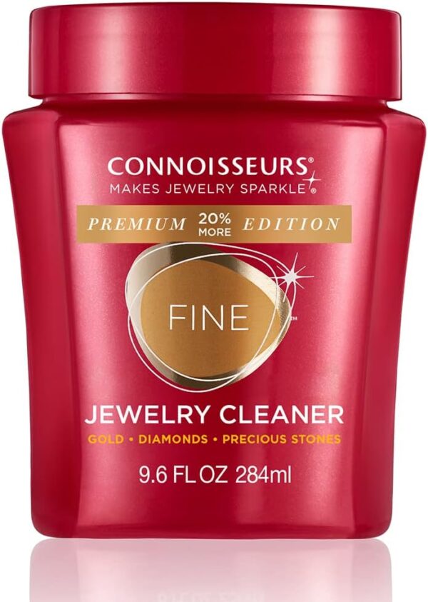 CONNOISSEURS Premium Edition Jewelry Cleaner, Value Size 9.6oz - Pick from Fine, Silver or Delicate Jewelry Cleaner