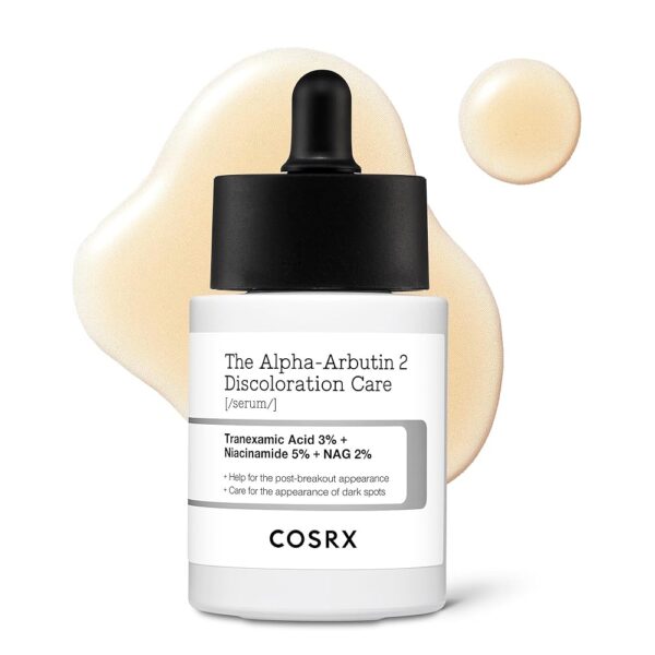 COSRX 2% Alpha Arbutin Discoloration Care Face Serum with Niacinamide, Glutathione & Tranexamic Acid, 1.7 fl oz – Serum for Face, Korean Skin Care