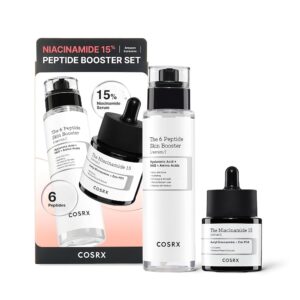 COSRX Niacinamide 15% Peptide Booster Set - Amazon Exclusive - Korean Skin Care Set, Gift Sets, Stocking Stuffers for Women, Niacinamide Serum, Face Serum