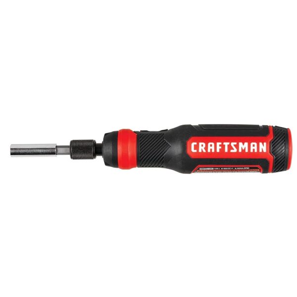 CRAFTSMAN 4V Electric Screwdriver Set, 300 RPM, Micro-USB Charging Port, 3-Stage Battery Charge Indicator (CMHT66718B20)