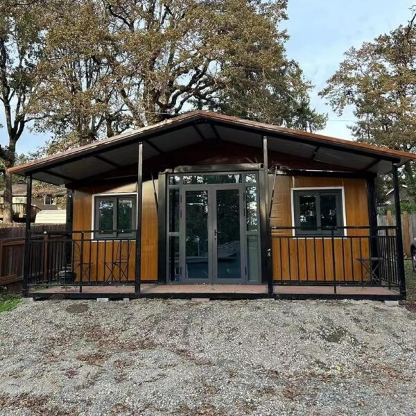 Customizable Tiny Home Modern Attractive Steel Frame Building Prefab Expandable Container House with 2 Bedroom 1 Kitchen Full Equiped Bathroom Tiny House Kits Mini Building Sets...