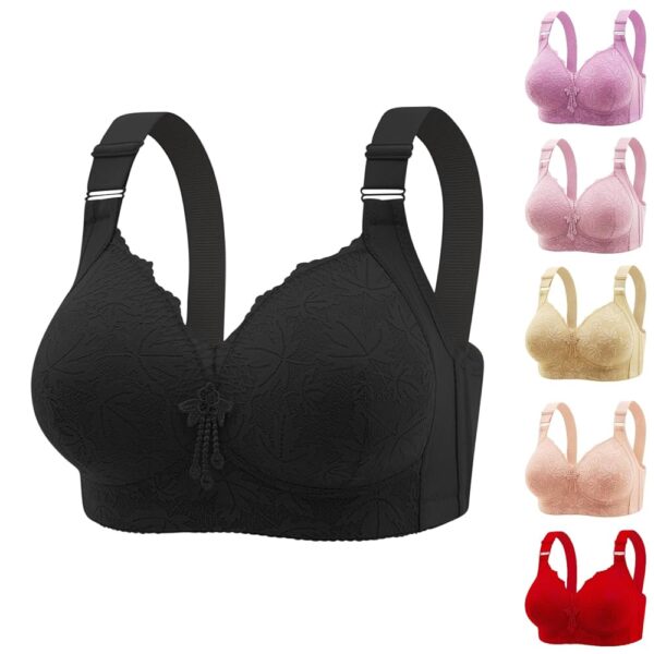 Daisy Bras for Older Women 2024 Comfy Convenient Front Closure Bras Full Support No Underwire Bras