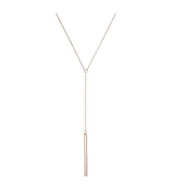 Dcfywl731 Minimal Dainty Gold Plated Dangle Earrings Layered Bar Pendant Neckalce Gold Long Y-Necklace Gold Earrings and Necklaces Set Delicate Lariat Chain Jewelry for Women