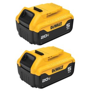 DEWALT 20V MAX 5 Ah Lithium Ion Battery 2-Pack (DCB205-2)