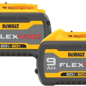 DEWALT FLEXVOLT 20V/60V MAX* Batteries, 9.0-Ah, 2-Pack (DCB609-2)