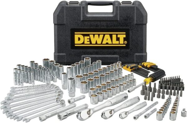 DEWALT Mechanics Tool Set, 1/4" & 3/8" & 1/2" Drive, SAE/Metric, 205-piece (DWMT81534)