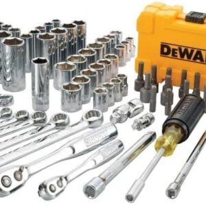 DEWALT Mechanics Tools Kit and Socket Set, 142-Piece, 1/4 & 3/8" Drive, MM/SAE (DWMT73802)