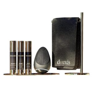 douxds The King Set, FLEXâ„¢ Pro Vibrating Face Brush, WARâ„¢ Charcoal Face Wash, PRIMEâ„¢ Vitamin Face Quench, CRUSHâ„¢ Instant Bump Serum, MIROâ„¢ Face Towel, 5-In-1 Skincare...