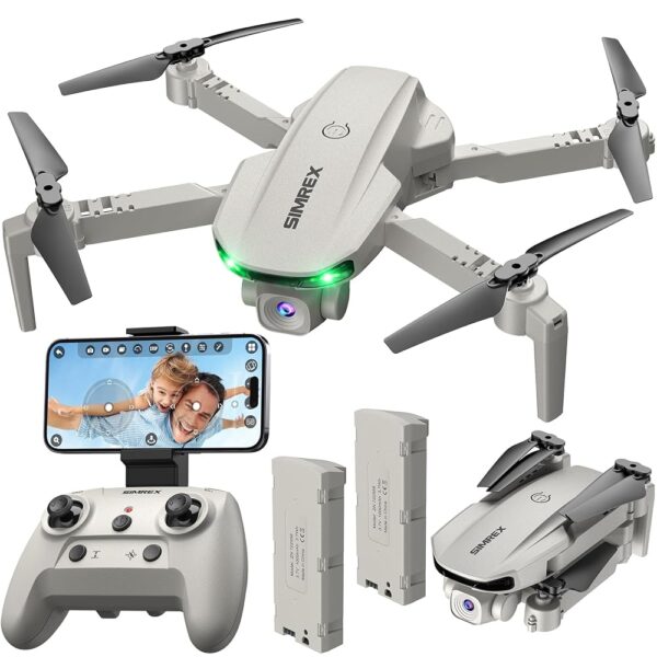 Drone With Camera 1080P for Kids And Adults, RC Quadcopter Drone with Altitude Hold, Mini Drone With One Key Start, Waypoint Fly, Headless Mode, 3D Flip, 3 Speeds, Remote...