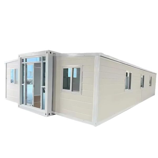 Folding Prefab Tiny Home for Sale, Mobile Container House Tiny House with 1-3 Bedrooms and 1 Bathroom Expandable Luxury Foldable House to Live in for