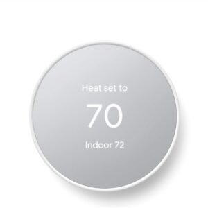 Google Nest Thermostat - Smart Thermostat for Home - Programmable Wifi Thermostat - Snow