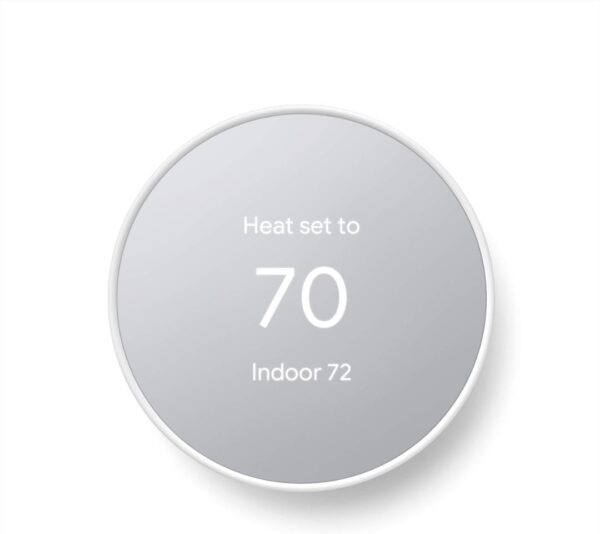 Google Nest Thermostat - Smart Thermostat for Home - Programmable Wifi Thermostat - Snow