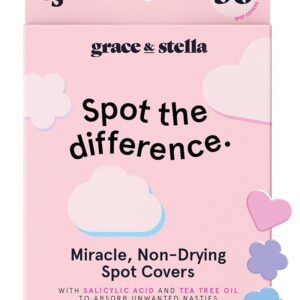 grace & stella Award Winning Pimple Patches For Face (Multishape, 36 Count) - Hydrocolloid Acne Patches for Face - Dermatologist Tested, Vegan, Cruelty-Free Zit Patches for...