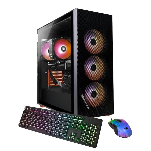 iBUYPOWER Scale Orange Gaming PC Desktop Computer (AMD Ryzen 5 7600 CPU, NVIDIA GeForce RTX 4060 Ti 8GB GPU, 16GB DDR5 Non-RGB 5200MHz RAM (8x2), 1TB NVMe SSD, WiFi Ready,...