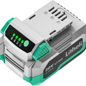 LiTHELi 20V 4.0AH Lithium Ion Battery Pack, Only Fit 20V Power Tools