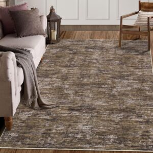 Living Room Area Rug 8x10, Solid Color Washable Rug for Bedroom, Low Pile Stain Resistant Throw Carpet Large Dining Room Rug, Soft Modern Contemporary Rug for Home Office Decor,...