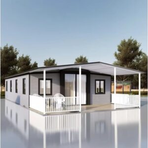Luxury Prefab Tiny Homes 20ft & 40ft Portable Container Houses to Live in for Adults Mobile Villas with 1-4 Bedrooms 1 Bath and Kitchen