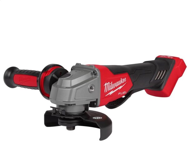 Milwaukee 2880-20 M18 FUEL Brushless Lithium-Ion 4-1/2 in. / 5 in. Cordless Small Angle Grinder with No-Lock Paddle Switch (Tool Only)