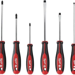 Milwaukee 48-22-2706 6Piece Phillips and Slotted Head Screwdriv Ing Set W/Magnetic Tips and Trilobe Handles