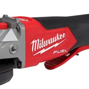 Milwaukee M18 FUEL 18-Volt Lithium-Ion Brushless Cordless 5 in. Flathead Braking Grinder with Paddle Switch No-Lock (Tool-Only)