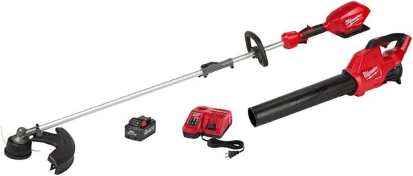 Milwaukee M18 Fuel 18-Volt Lithium-Ion Brushless Cordless Quik-LOK String Trimmer/Blower Combo Kit with Battery & Charger (2-Tool) 3000-21