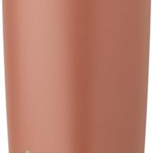 Owala SmoothSip Slider Insulated Stainless Steel Coffee Tumbler, Reusable Iced Coffee Cup, Hot Coffee Travel Mug, BPA Free 20 oz, Grey/Brown (Cozy Cocoa)