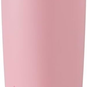 Owala SmoothSip Slider Insulated Stainless Steel Coffee Tumbler, Reusable Iced Coffee Cup, Hot Coffee Travel Mug, BPA Free 20 oz, Pink (Pucker Up)