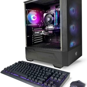 PC Tomcat AMD Ryzen 5 5500 3.6 GHz, RTX 3050, 512 GB NVME SSD, 16GB DDR4 RGB RAM 3600, 550W Bronze PSU, Windows 11 Home 64-bit Built in USA WiFi Ready