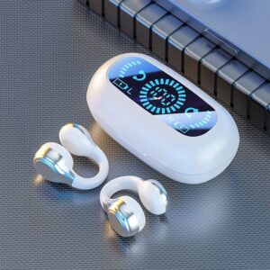 Return Pallets for Sale Liquidation, 2025 New Wireless Earbuds Bluetooth 5.3, Smart Fingerprint, Open-Ear Sport Earphones, Stereo Sound Calling Music Earbuds, Built-In Mic,...