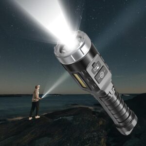 Return Pallets for Sale Liquidation - Rechargeable LED Flashlights High Lumens for Home Outdoor Long Shot Fast Charge Portable Flash Light with Side Light Pocket Flashlight...