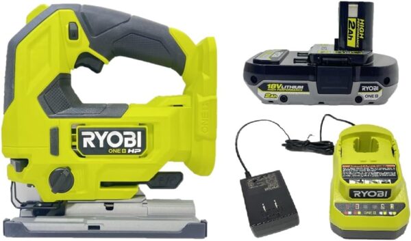 RYOBI HP 18V Brushless Cordless Jigsaw Kit with HIGH PERFORMANCE Battery and Charger