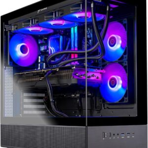 Skytech Azure Gaming PC Desktop, Ryzen 7 9700X 3.8 GHz (5.5GHz Turbo Boost), NVIDIA RTX 4060 8GB GDDR6, 1TB SSD, 16GB DDR5 RAM 6000, 650W Gold PSU, 360mm ARGB AIO, Wi-Fi, Win 11...